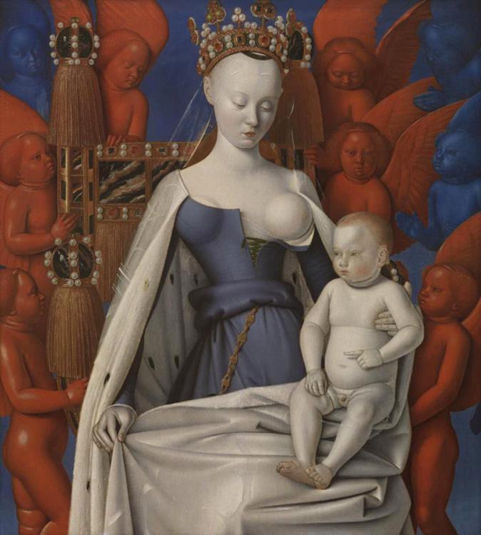Jean Fouquet Madonna and Chile (mk08) oil painting image